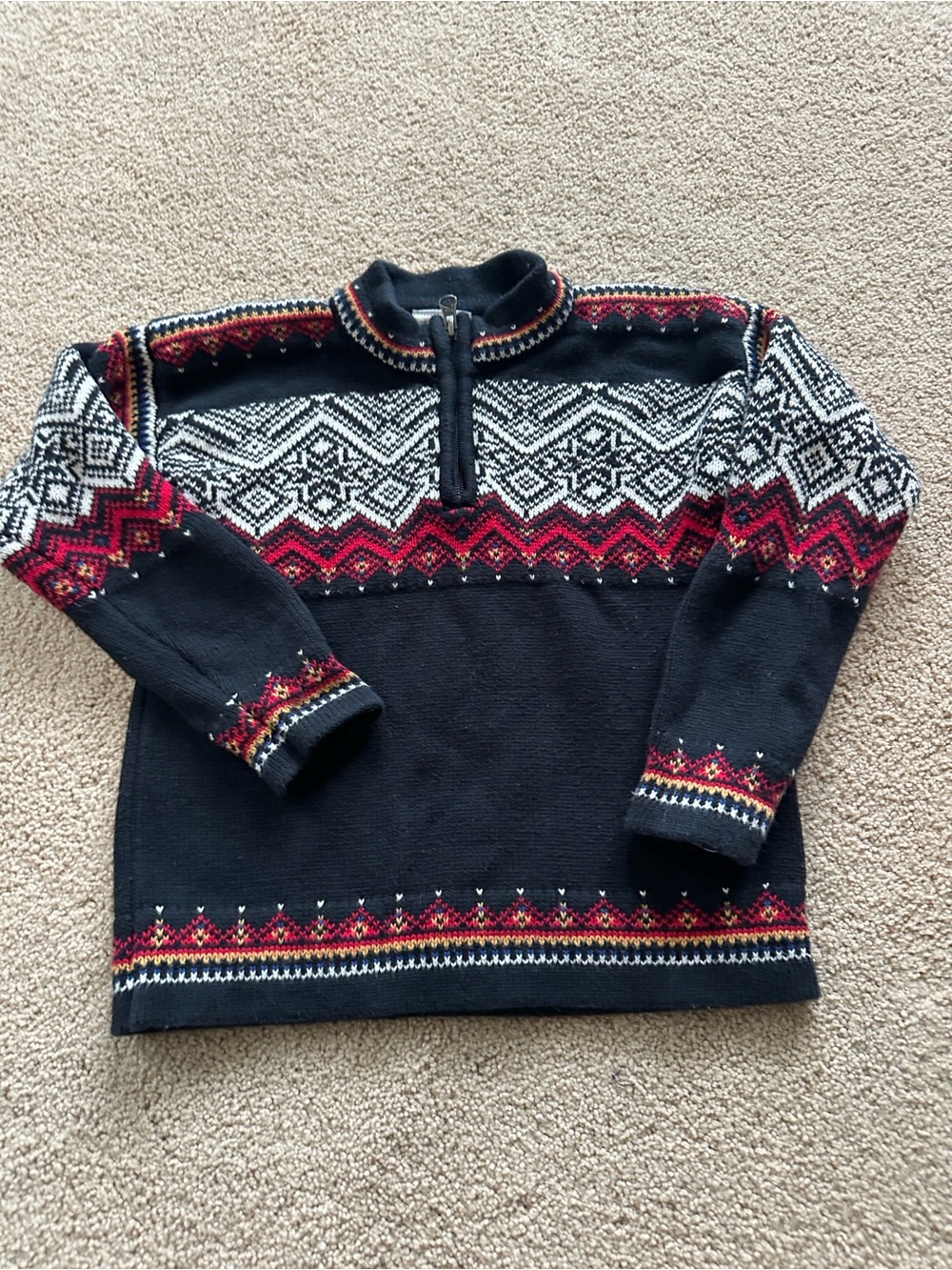 Hanna Andersson 1/4 zip cotton sweater